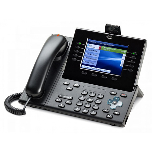 CP-9951-CL-CAM-K9 Cisco IP видеотелефон, 5 линий, 2 x GE RJ-45, Color LCD 640х480, SIP, PoE