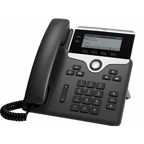 CP-7811-K9 Cisco IP телефон 1 линии SIP, 1 x FE PoE, LCD 384x106, гарнитура RJ-9