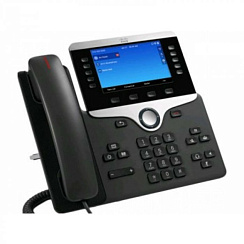 CP-8851-R-K9 Cisco IP телефон 5 линий SIP, 2 x GE PoE, LCD 800х480 Color, 1 x USB, RJ-9