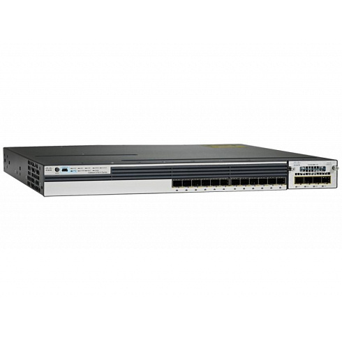 WS-C3750X-12S-S Cisco Catalyst сетевой коммутатор 12 x GE SFP. IP Base
