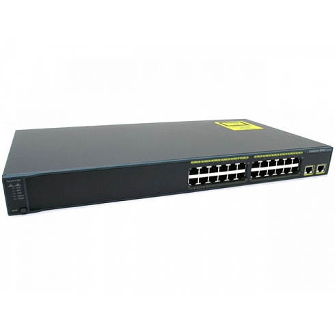 WS-C2960-24TT-L Cisco Catalyst сетевой коммутатор 24 x FE RJ-45, 2 x GE RJ-45, LAN Base