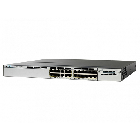 WS-C3750X-24P-S Cisco Catalyst PoE+ коммутатор 24 x GE RJ-45. IP Base