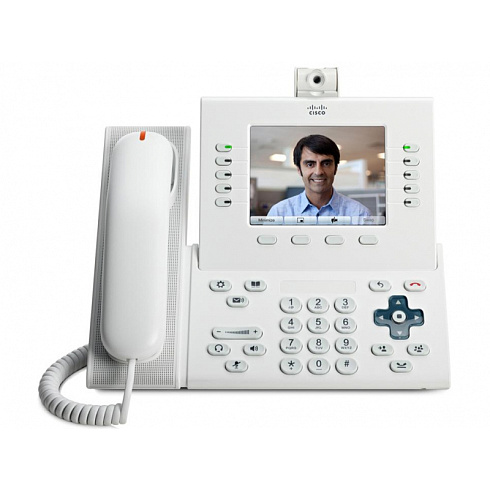 CP-9951-W-CAM-K9 Cisco IP видеотелефон, 5 линий, 2 x GE RJ-45, Color LCD 640х480, SIP, PoE