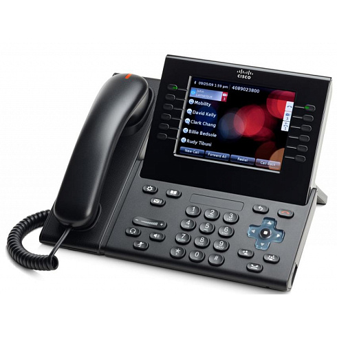CP-9971-C-K9 Cisco IP видеотелефон, 6 линий, 2 x GE RJ-45, Color LCD 640х480, SIP, PoE