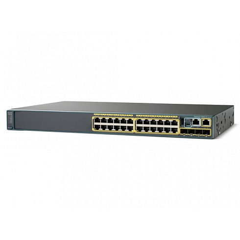 WS-C2960S-24TS-L Cisco Catalyst сетевой коммутатор 24 x GE RJ-45, 4 x SFP, LAN Base