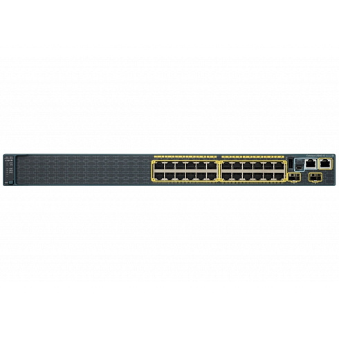 WS-C2960S-24TD-L Cisco Catalyst сетевой коммутатор 24 x GE RJ-45, 2 x SFP+, LAN Base