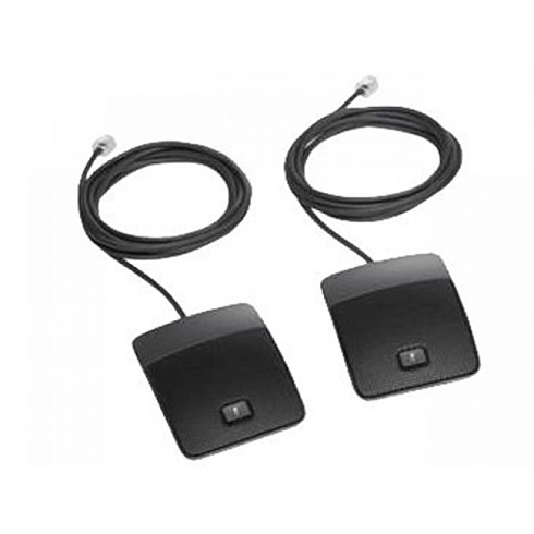 CP-MIC-WIRED-S Cisco комплект 2-х проводных микрофонов для IP конференц-телефона Cisco CP-8831-K9