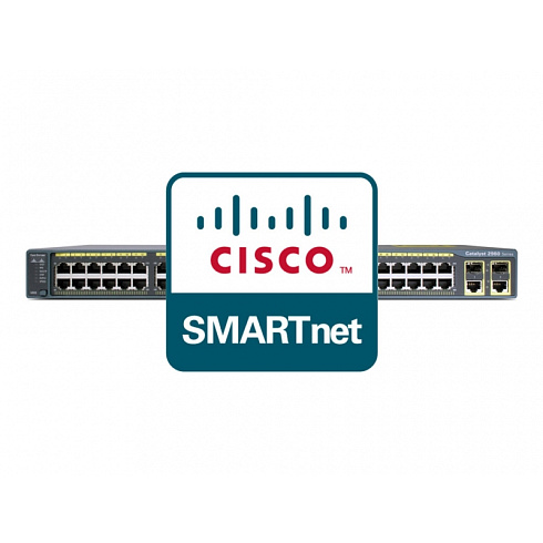 CON-SNT-C29604TT Cisco SMARTnet сервисный контракт коммутатора Catalyst WS-C2960-48TT-L 8X5XNBD 1год