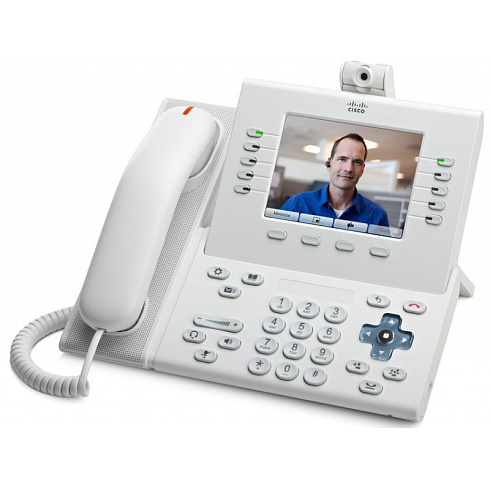 CP-9951-W-CAM-K9 Cisco IP видеотелефон, 5 линий, 2 x GE RJ-45, Color LCD 640х480, SIP, PoE