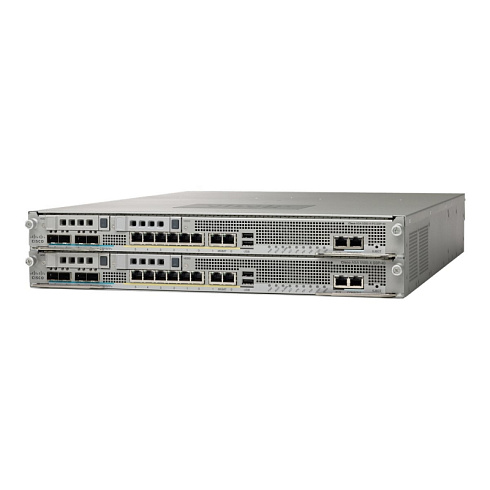 ASA5585-S10-K8 Cisco ASA 5585-X SSP-10 межсетевой экран 8 x GE RJ-45, 2 x 10 GE SFP+ 5000 IPSec VPN