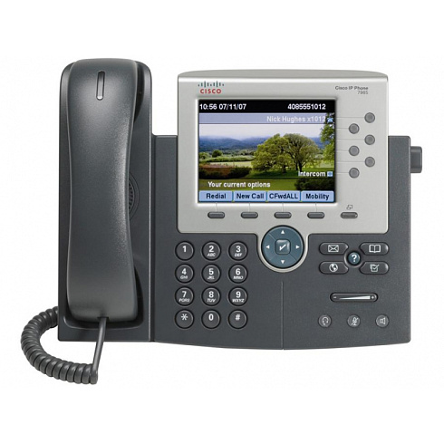 CP-7965G Cisco IP телефон, 6 линий SIP\SCCP, 2 x GE PoE, LCD 320х240 Color , гарнитура RJ-9