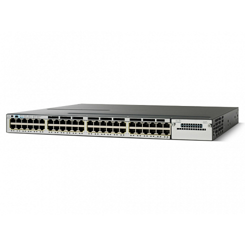 WS-C3750X-48P-L Cisco Catalyst PoE+ коммутатор 48 x GE RJ-45, 2+ уровня LAN Base