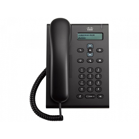 CP-3905-BE Cisco IP телефон, 1 линия SIP, 2 x FE PoE, LCD 128х32 BW, лицензия для BE