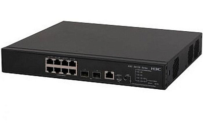 Коммутатор H3C LS-5130S-10MS-UPWR-EI-GL 8G 2SFP+ 8PPoE+ 379W управляемый Черный