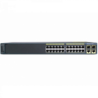WS-C2960-24LC-S Cisco Catalyst PoE (8 PoE 123W) коммутатор 24 x FE RJ-45, 2 GE x combo SFP, LAN Lite