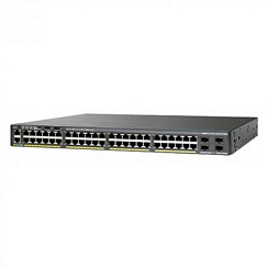 WS-C2960XR-48FPD-I Cisco Catalyst PoE+ (740W) коммутатор 48 x GE RJ-45, 2 x SFP+, IP Lite