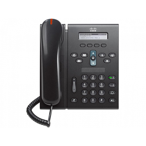 CP-6921-C Cisco IP телефон, 2 линии SIP\SCCP, 2 x FE PoE, LCD 396x81 BW, гарнитура RJ-9