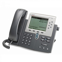 CP-7962G Cisco IP телефон, 6 линий SIP\ SCCP, 2 x FE PoE, LCD 320 x 222 BW, гарнитура RJ-9