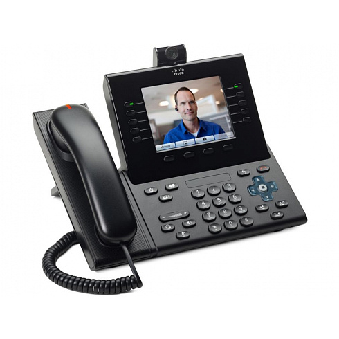 CP-9971-C-CAM-K9 Cisco IP видеотелефон, 6 линий, 2 x GE RJ-45, Color LCD 640х480, SIP, PoE