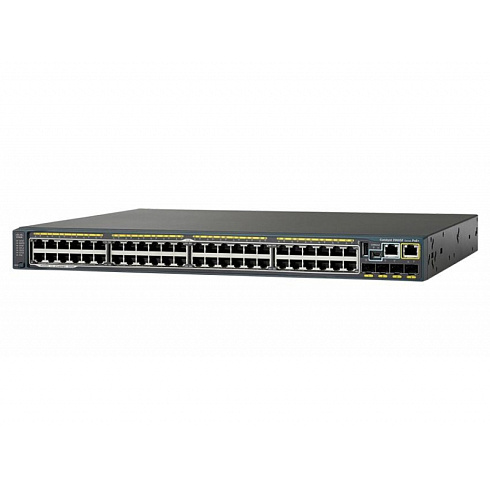 WS-C2960S-F48LPS-L Cisco Catalyst PoE+ (370W) коммутатор 48 портов FE, 4 порта SFP, LAN Base
