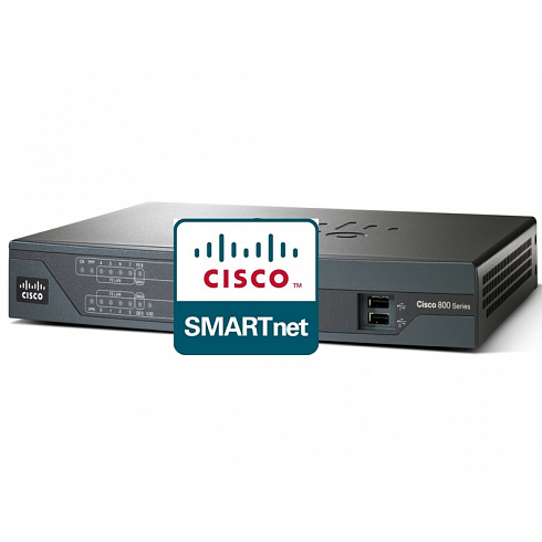 CON-SNT-C881CUBE Cisco SMARTnet сервисный контракт маршрутизатора Cisco 881-CUBE 8X5XNBD 1год