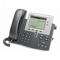 CP-7942G Cisco IP телефон, 2 линии SIP\SCCP, 2 x FE PoE, LCD 320 x 222 BW, гарнитура RJ-9