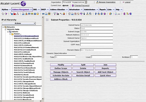 VitalQIP DNS/DHCP IP Address Management System